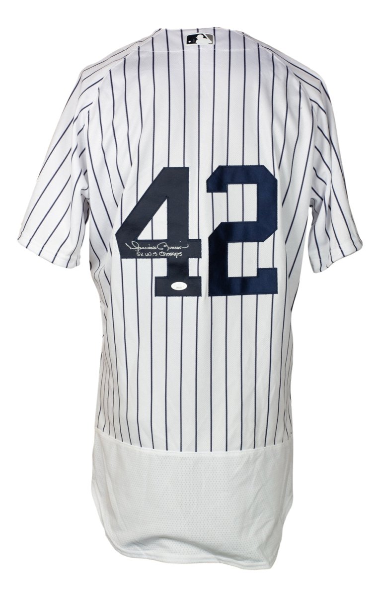 Authentic Mariano Rivera Signed New York Yankees Majestic FlexBase Jersey - 5x World Series Champion - JSA Certified - Perfect for Yankees Fans, Sports Memorabilia Collectors & Gift for Baseball Enthusiasts