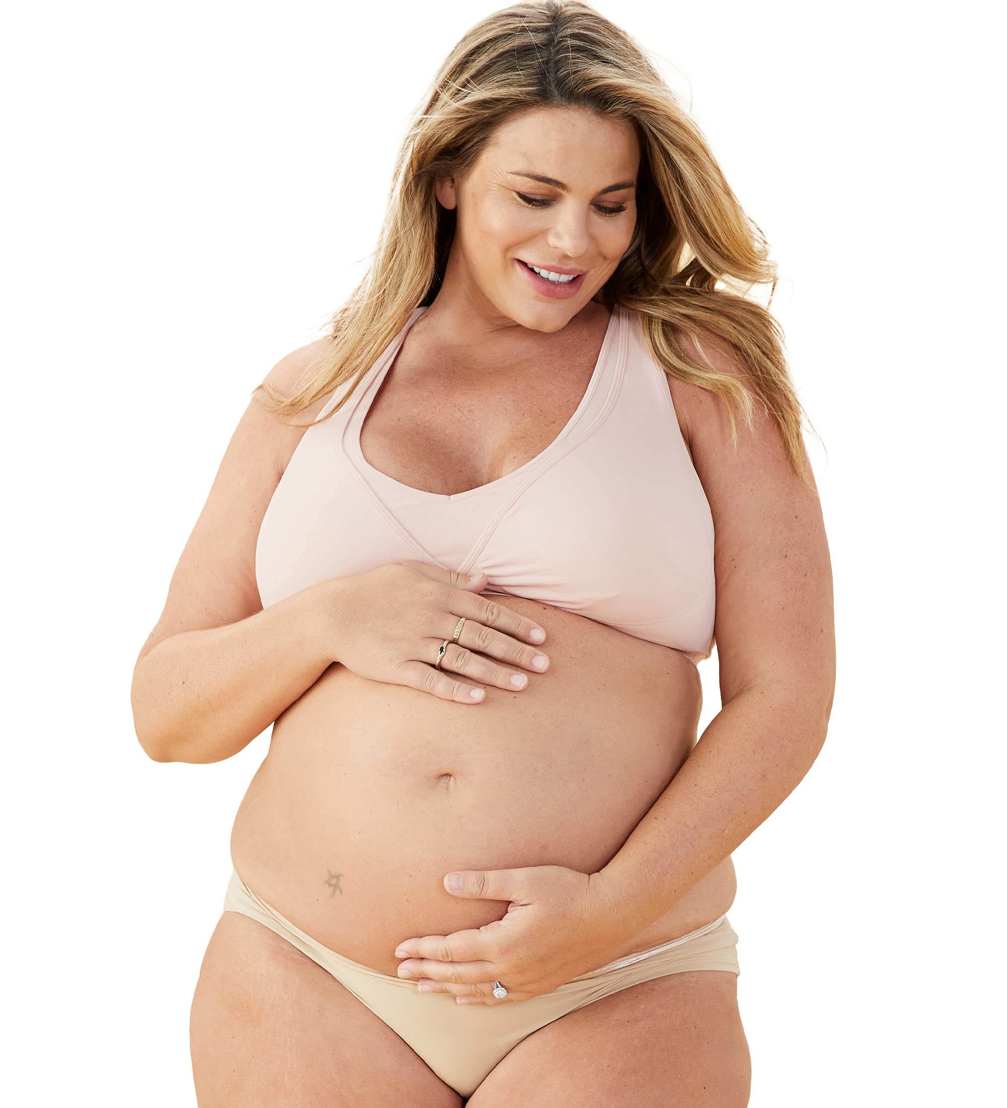 **Lotus Hands-Free Pumping Bra for Nursing Moms – Comfortable Maternity Sports Bra – Perfect for Workouts, Breastfeeding & On-the-Go Use**