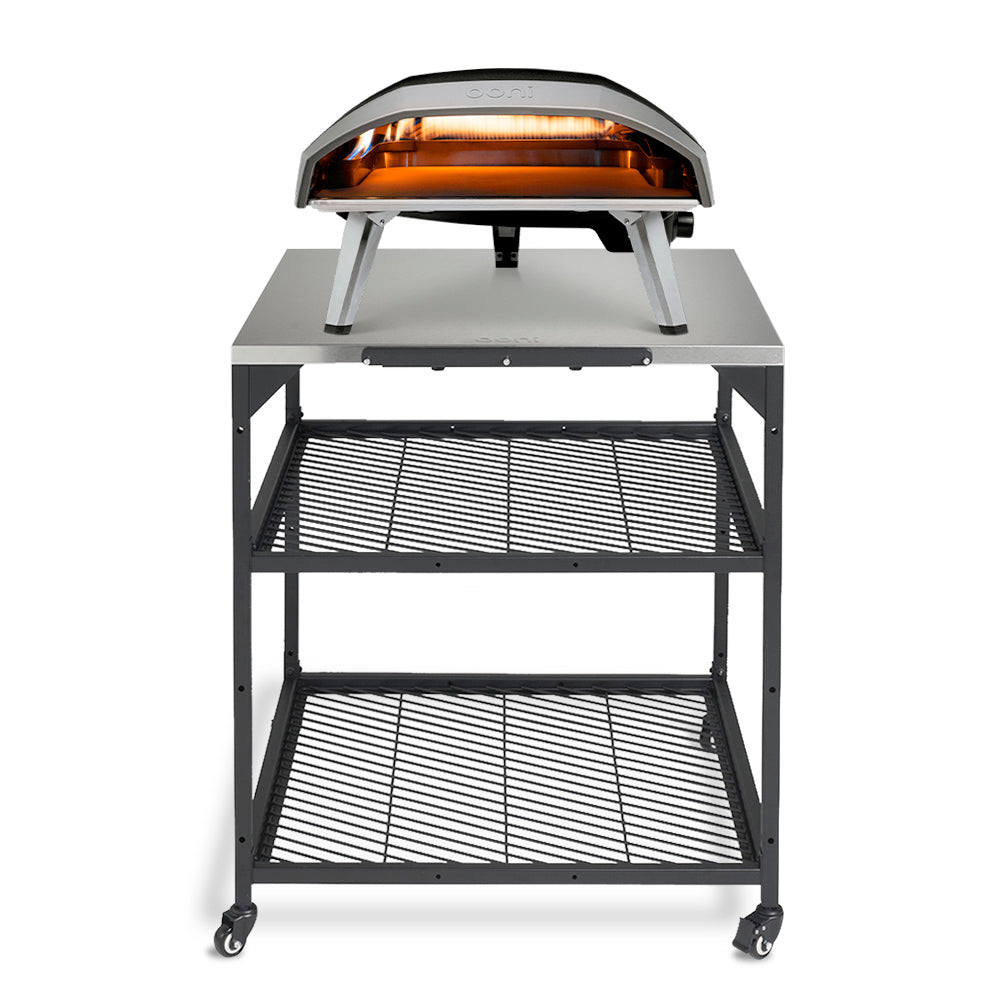 Ooni Modular Table - Large Outdoor Pizza Prep Table for Ooni Pizza Ovens | Durable Stainless Steel Surface | Perfect for Backyard, Patio & Outdoor Cooking