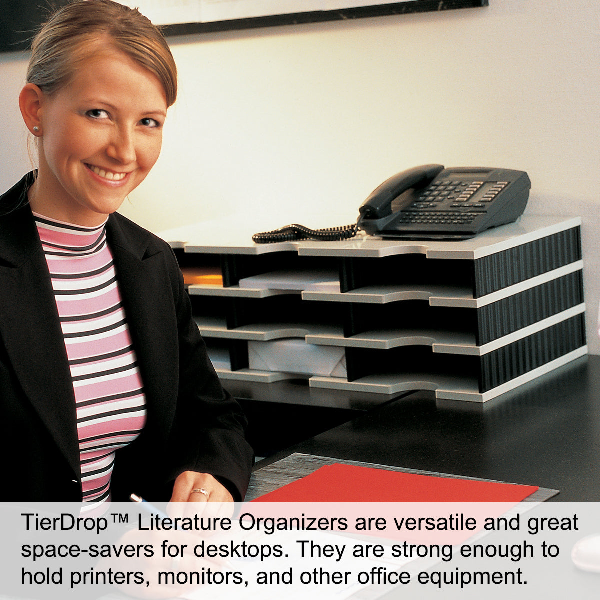 Ultimate Office 21 Slot TierDrop™ Sorter - Premium Desktop File Organizer for Documents, Mail & Office Supplies | Perfect for Home Office, Workspace & Productivity Organization