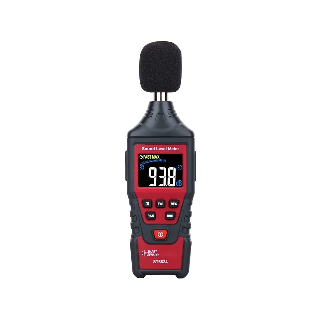 UOEIDOSB Digital Sound Level Meter - 30-130dB Noise Decibel Detector with Color LCD Display, Audio Tester for Home, Office, Factory & Environmental Noise Measurement