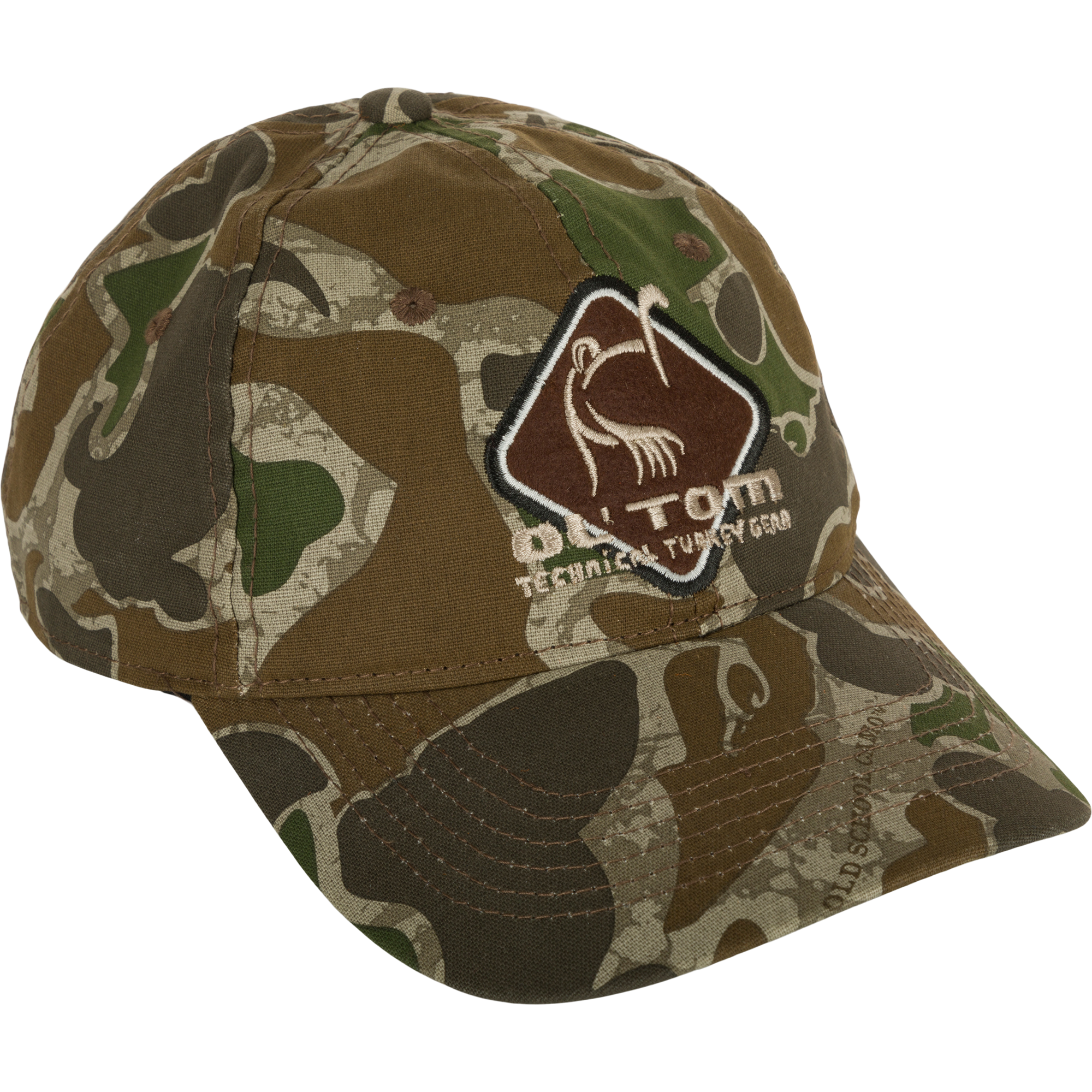 Ol' Tom Camo Cotton Baseball Cap with Diamond Logo - Perfect for Hunting, Outdoor Adventures & Casual Wear