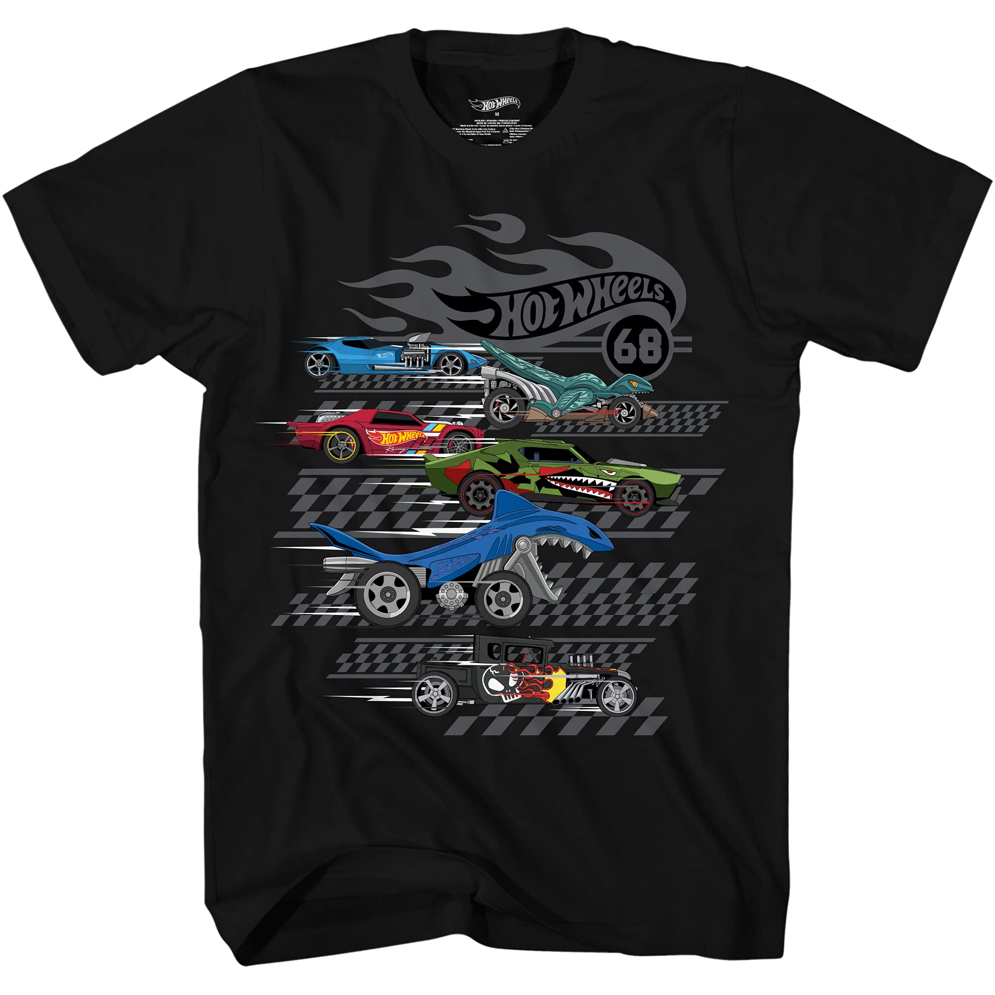 Hot Wheels Boys Short Sleeve T-Shirt - Cool Cars Graphic Tee for Kids - Perfect for Playdates, Birthday Parties & Everyday Wear