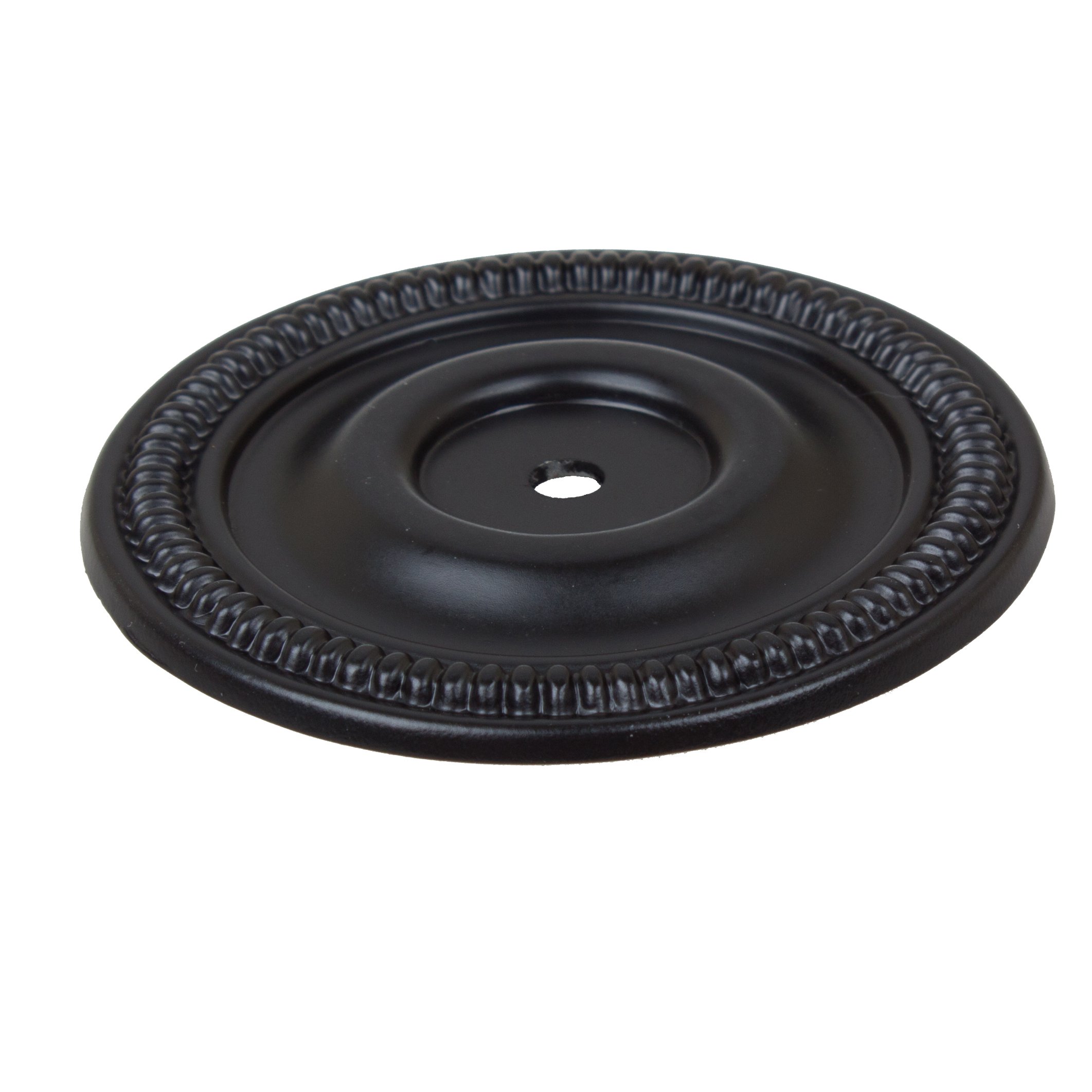 GlideRite 2.5-inch Round Cabinet Back Plate 25 Pack - Matte Black Finish for Kitchen & Bathroom Cabinet Hardware Installation