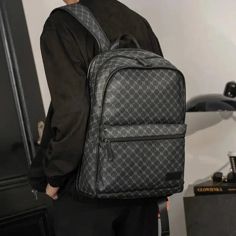 Durable Men's Work & School Backpack - Waterproof Laptop Backpack with USB Charging Port for College, Office & Travel