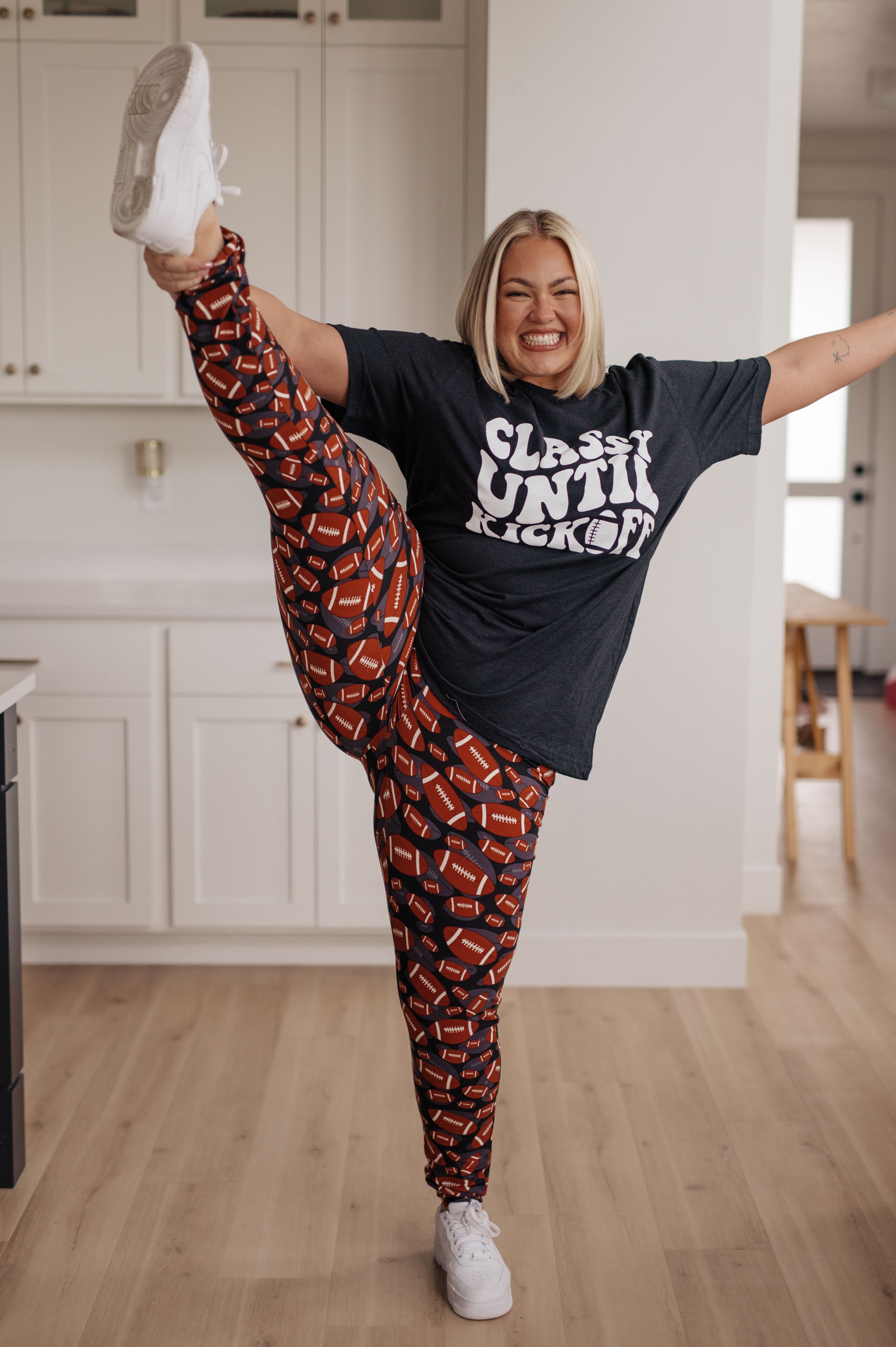 Stylish Classy Until Kickoff T-Shirt - Trendy Graphic Tee for Football Fans & Game Day Outfits