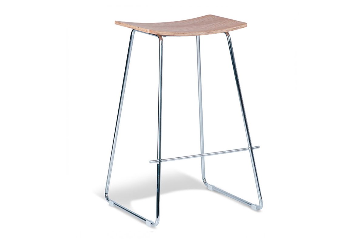 MS Hospitality Pronto Bar Stool - 27.5 Inch Seat Height, Adjustable Commercial Bar Stool for Kitchen, Restaurant & Home Use