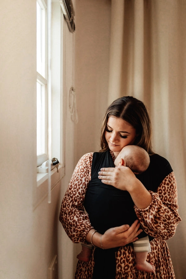 VIXSA Baby Wrap Carrier - Soft & Breathable Infant Sling for Newborn to Toddler (0-24 Months) - Savannah Nights Design - Perfect for Hands-Free Parenting, Shopping & Outdoor Adventures
