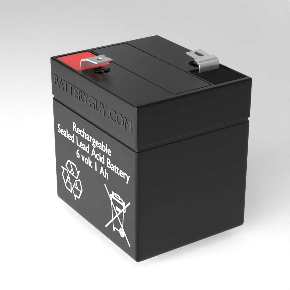 Replacement 6V 1.0Ah SLA Rechargeable Battery for Computer Monitors - Pack of 3 | Power Backup for UPS, Emergency Lighting & Security Systems