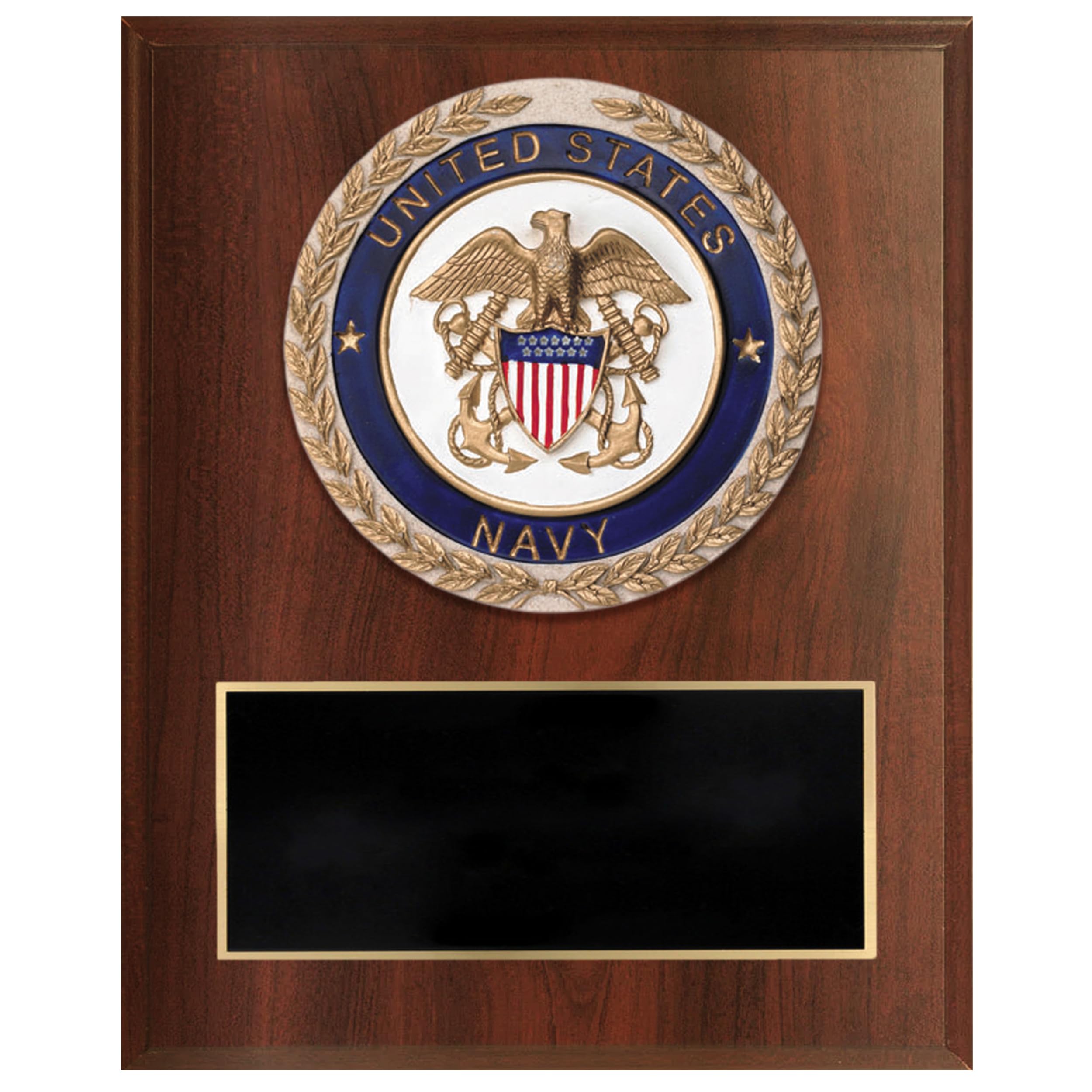 Custom Navy Plaque Award - Personalized Engraved 6x8 Inch for Office & Military Gifts