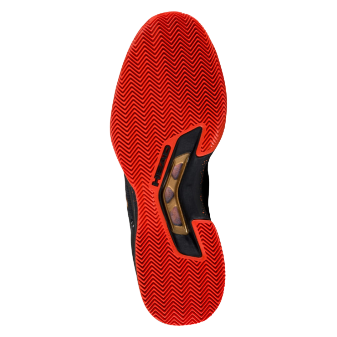 Head Sprint Pro 3.5 SF Clay Men's Tennis Shoes - Black/Orange | High-Performance Clay Court Shoes for Competitive Play & Training
