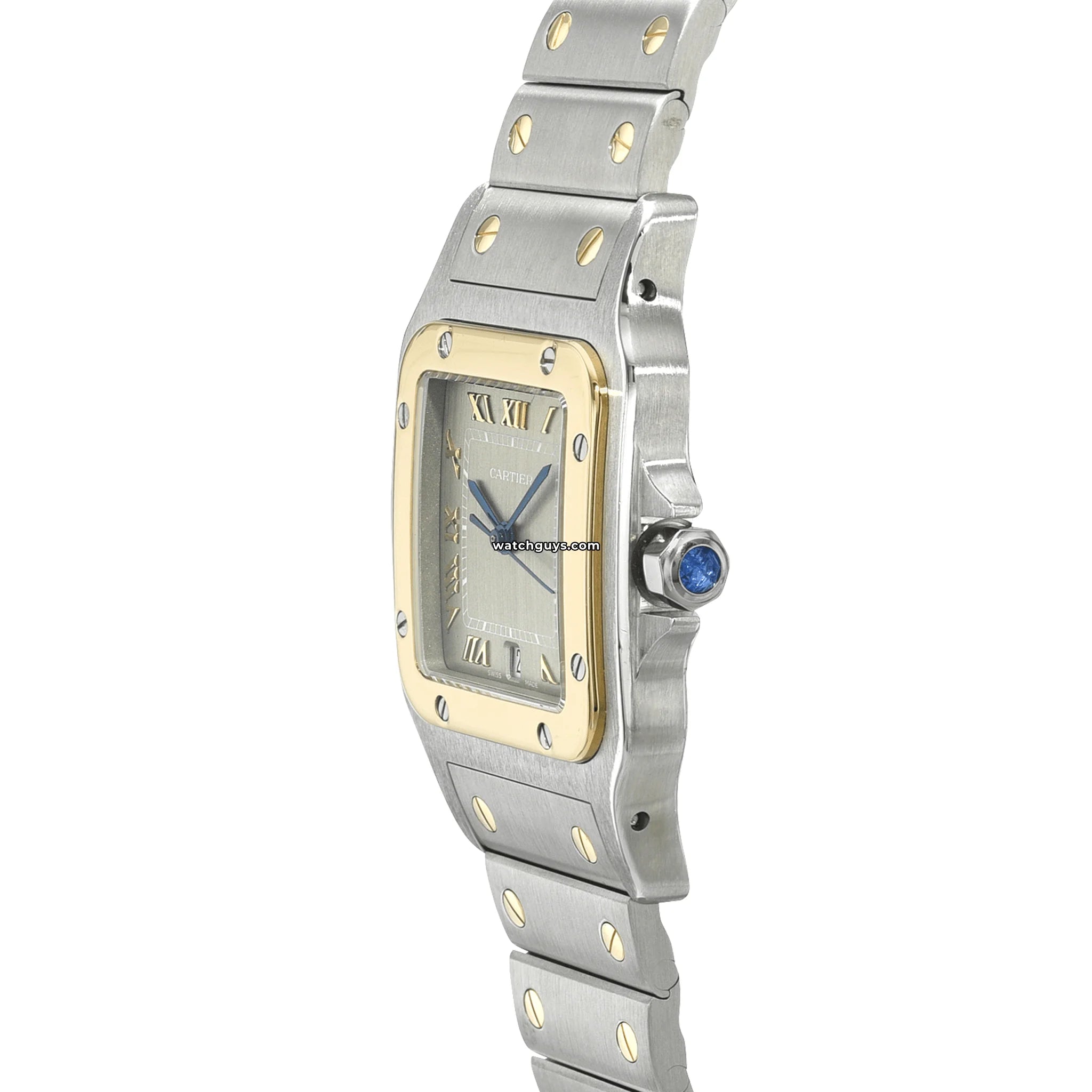 Cartier Santos Galbee 187901 Two Tone Watch - Luxury Stainless Steel & Gold Men's Wristwatch for Business, Gifts & Special Occasions