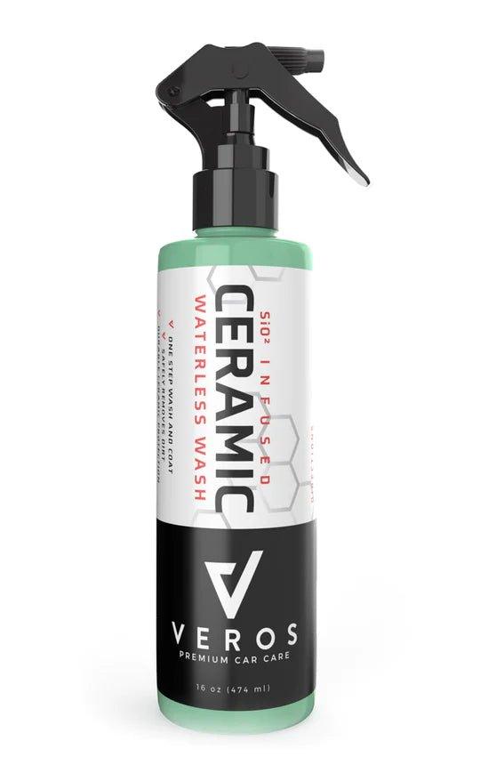 VEROS Ceramic Waterless Wash & Wax - Advanced Waterless Car Wash Solution for a Spotless Shine - Perfect for Quick Detailing, RVs, Boats & Motorcycles