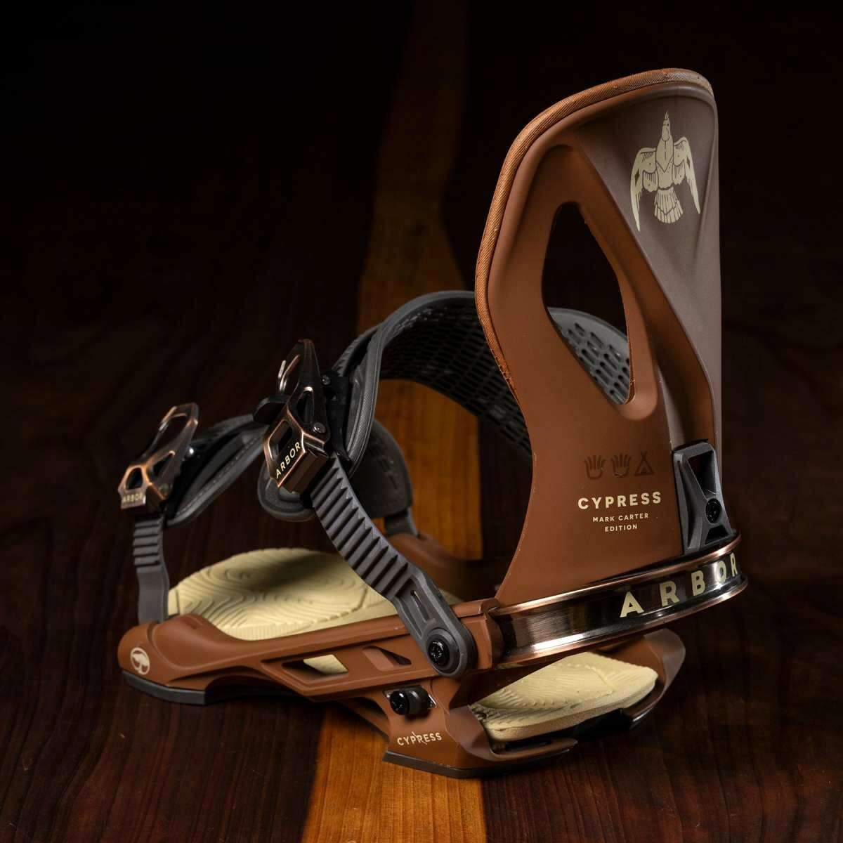 Arbor Cypress Snowboard Bindings 2023 - Premium Snowboard Bindings for All-Mountain Riding | Perfect for Freestyle, Powder & Park Performance