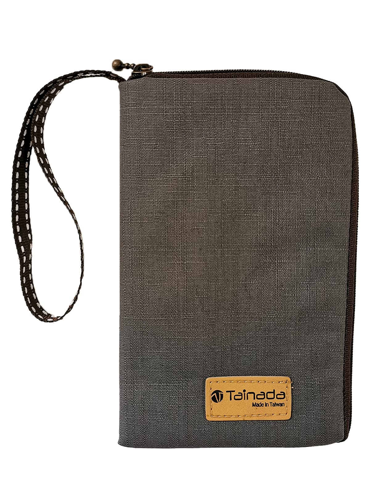 Tainada Universal Phone Wristlet Wallet for Women - Dual Slot Zipper Pouch Case Compatible with iPhone 14/13/12 Series, Samsung Galaxy S22+/S21 FE/A53 - Perfect for Gym, Shopping & Travel (Gray)