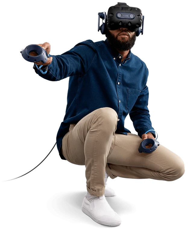 HTC VIVE Pro 2 Full VR Kit - Premium Virtual Reality Headset with High-Resolution Display & Immersive 3D Audio for Gaming, Simulation & Professional Training