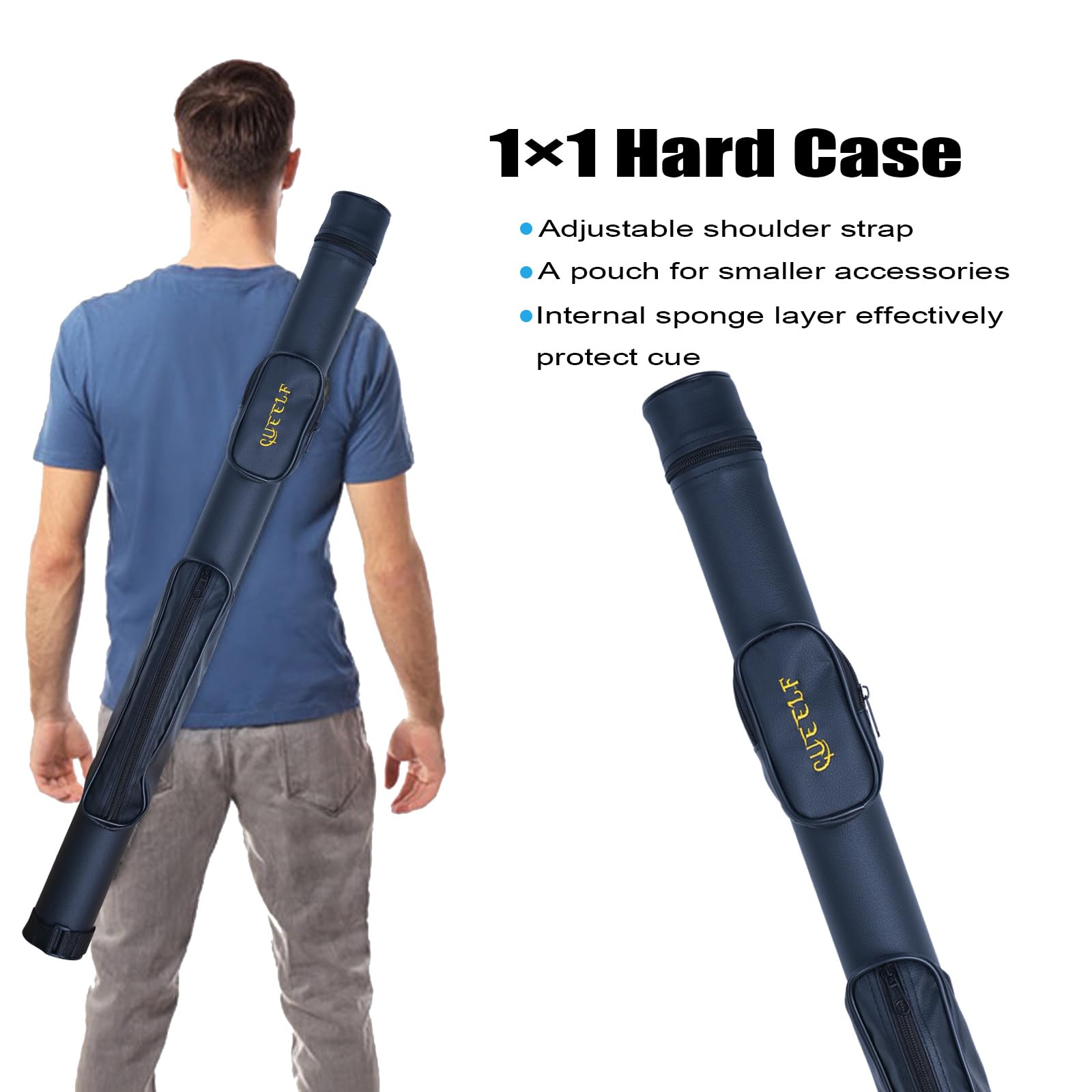 Professional Low Deflection Pool Cue Stick - Premium Spider Billiard Cue with Carrying Case | Perfect for Tournament Play & Home Pool Tables