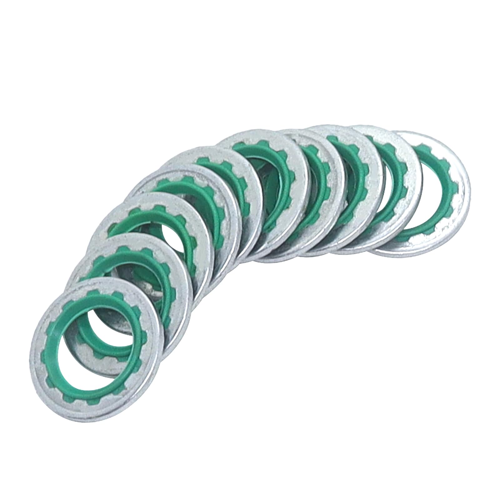 High-Quality Air Conditioning Compressor Port Seal Washer Kit - 45-Piece A/C Gasket Assortment (Green) for Car AC Repair & Maintenance - Perfect for Mechanics, DIY Auto Fixes & HVAC System Servicing