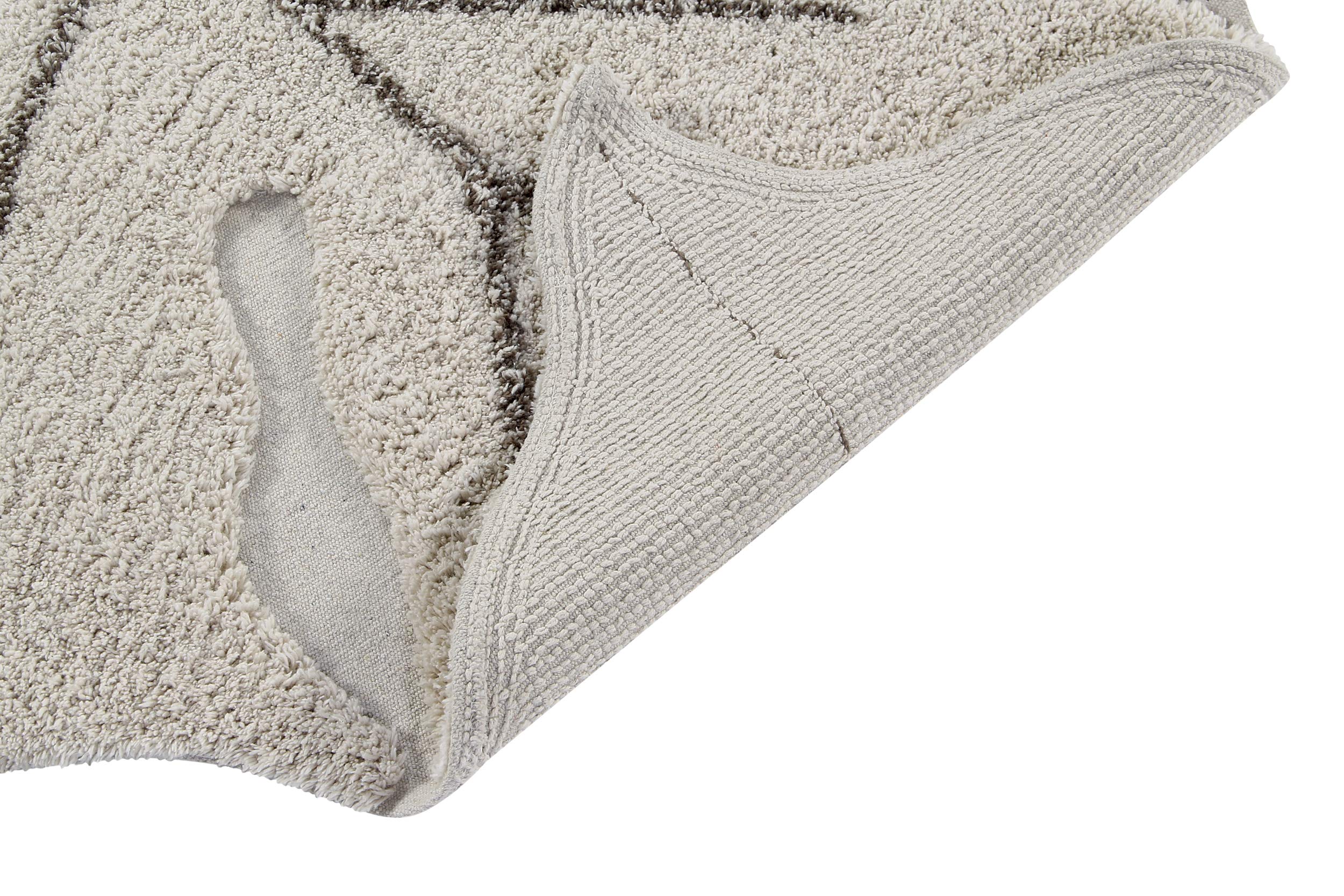 Lorena Canals USA Washable Rug - Monstera Leaf Design, Natural Cotton, Non-Slip, Machine Washable - Perfect for Living Room, Bedroom, Nursery & Home Decor