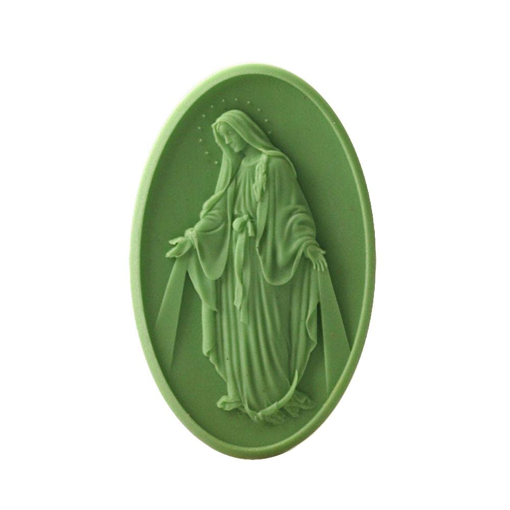 Premium Silicone Soap Molds Kit - DIY Soap Making Supplies & Resin Molds - Virgin Mary Silicone Candle Molds (12280) for Handmade Soaps, Candles, Resin Art - Perfect for Home Crafting, Gifts & Religious Decorations
