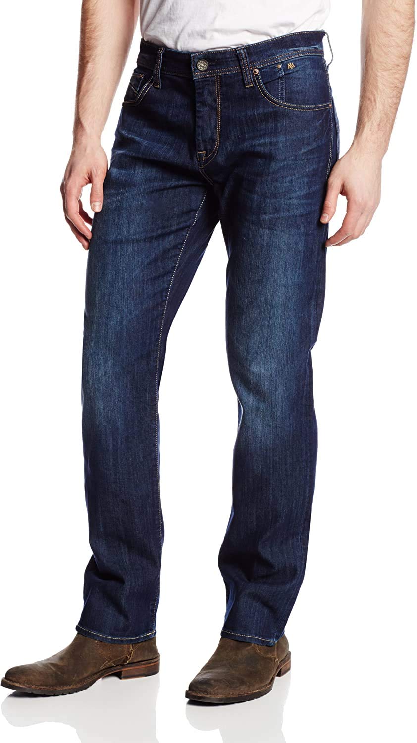 Mavi Zach Men's Regular Rise Straight Leg Jeans - Classic Denim Pants for Casual Wear, Work & Everyday Outfits
