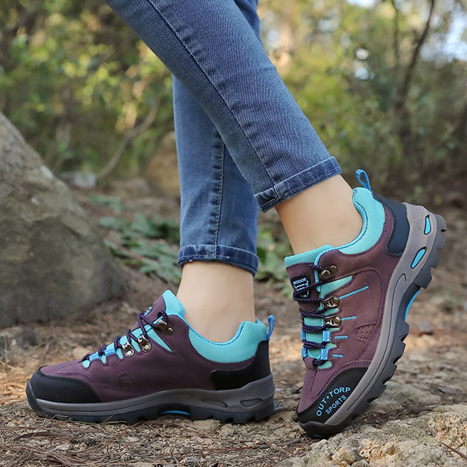 **Women's Waterproof Hiking Shoes - Lightweight Non-Slip Trekking & Outdoor Shoes for Camping, Walking & Mountain Trails**    *Use Cases: Perfect for hiking, camping, backpacking, trail running, and outdoor adventures.*