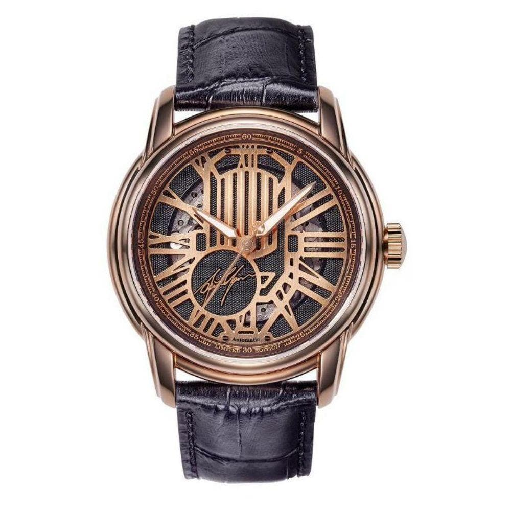 ARIES GOLD x AARON YAN G 9005 Limited Edition Watch - AAYAN1120 RG BKRG Rose Gold & Black - Luxury Men's Timepiece for Formal Events & Special Occasions