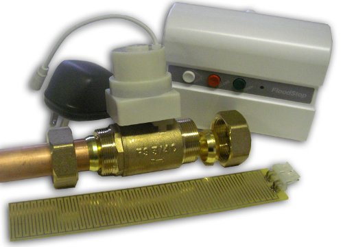 FloodStop Water Heater Leak Detection and Auto Shutoff System - Compression Fit for Easy Installation - Prevent Water Damage in Basements, Laundry Rooms & Utility Areas