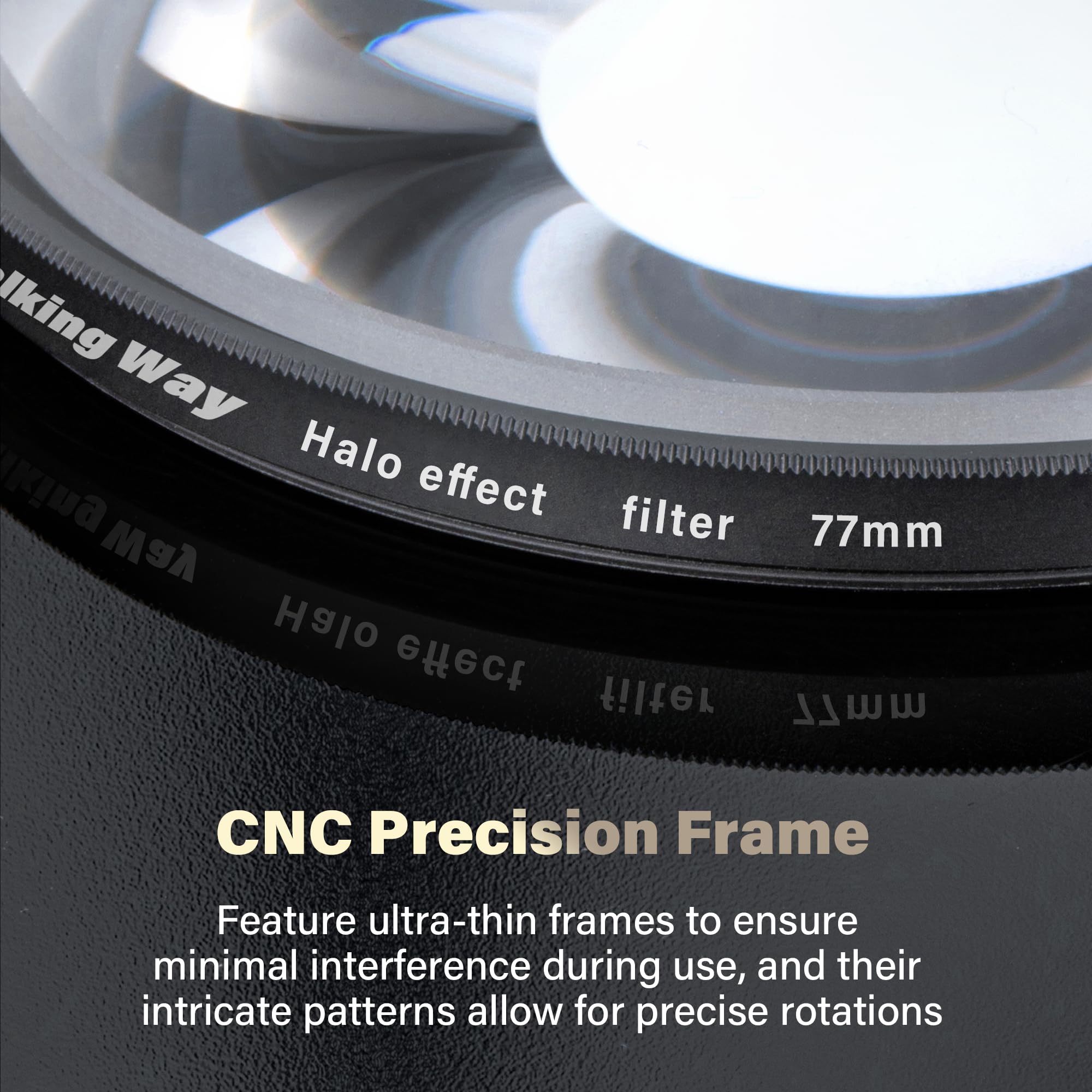 82mm Whirlpool Camera Lens Filter - Create Stunning Vortex, Spiral Halo & Tunnel Vision Effects | Perfect for Creative Photography, Music Videos & Special Effects Shots