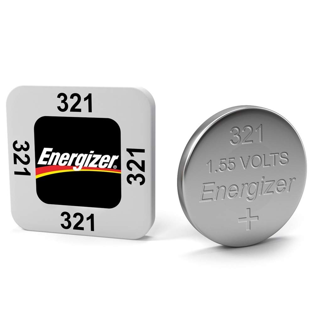 Energizer 321 Silver Oxide SR616SW Watch Battery (5-Pack) - Long-Lasting Power for Watches, Calculators & Small Electronics
