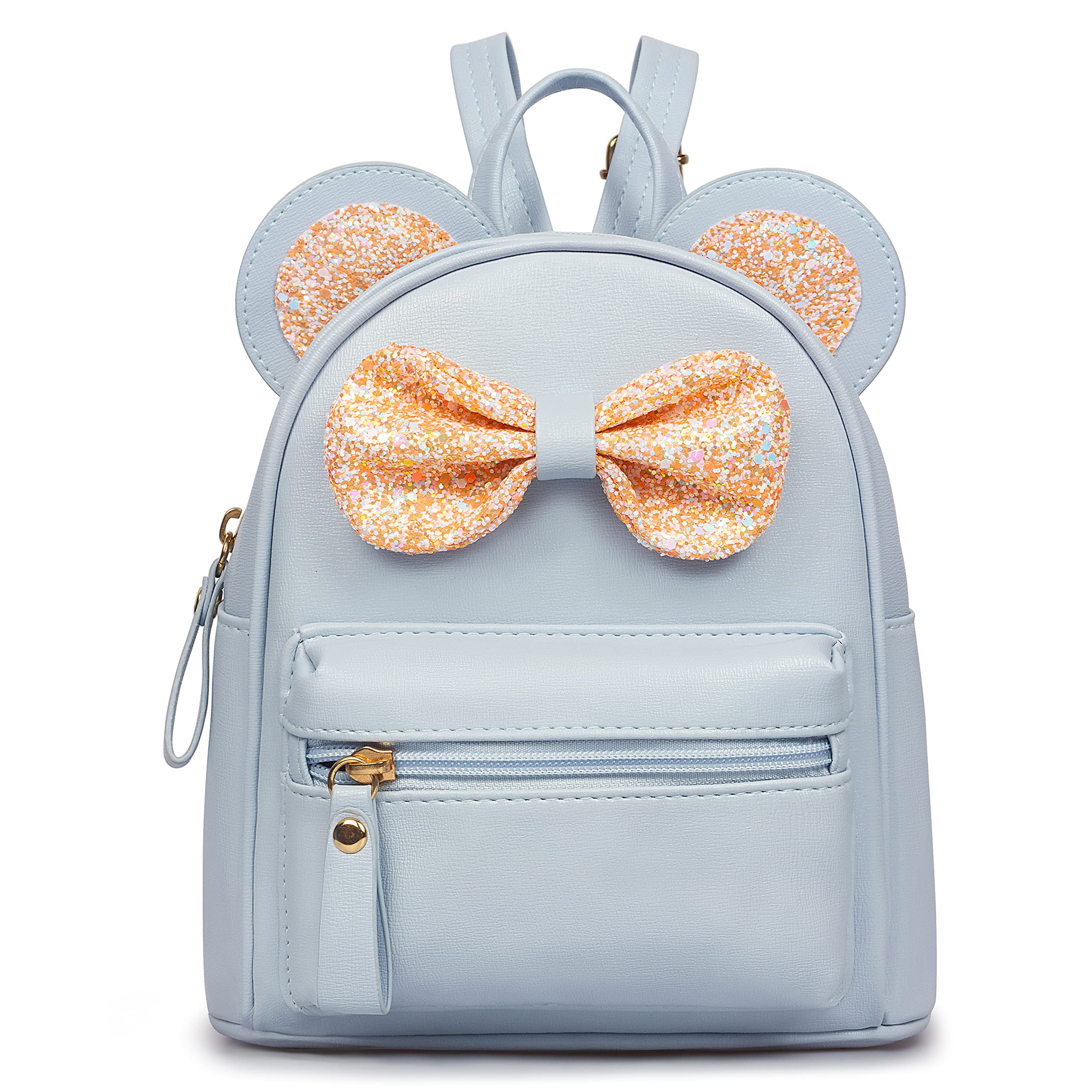 SCHUM ARSON Mini Backpack for Girls - Cute Bowknot Toddler Backpack with Cartoon Mouse Ears, Small Purse for Teen Girls | Perfect for School, Travel & Daily Use