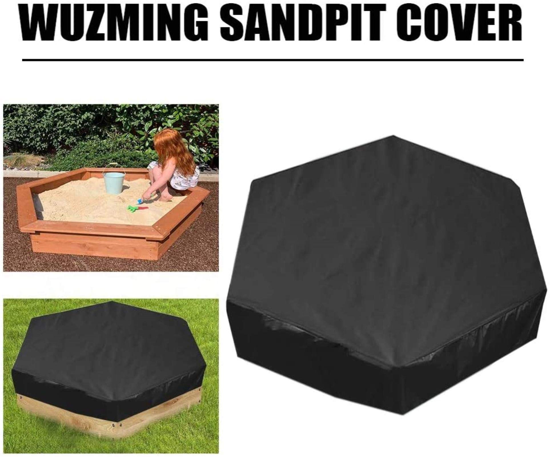 Waterproof Hexagonal Sandbox Cover - Outdoor Oxford Fabric Sand Pit Protector for Kids' Toys & Patio Furniture, Snow & Rain Resistant - Perfect for Backyard, Playground & Garden Use