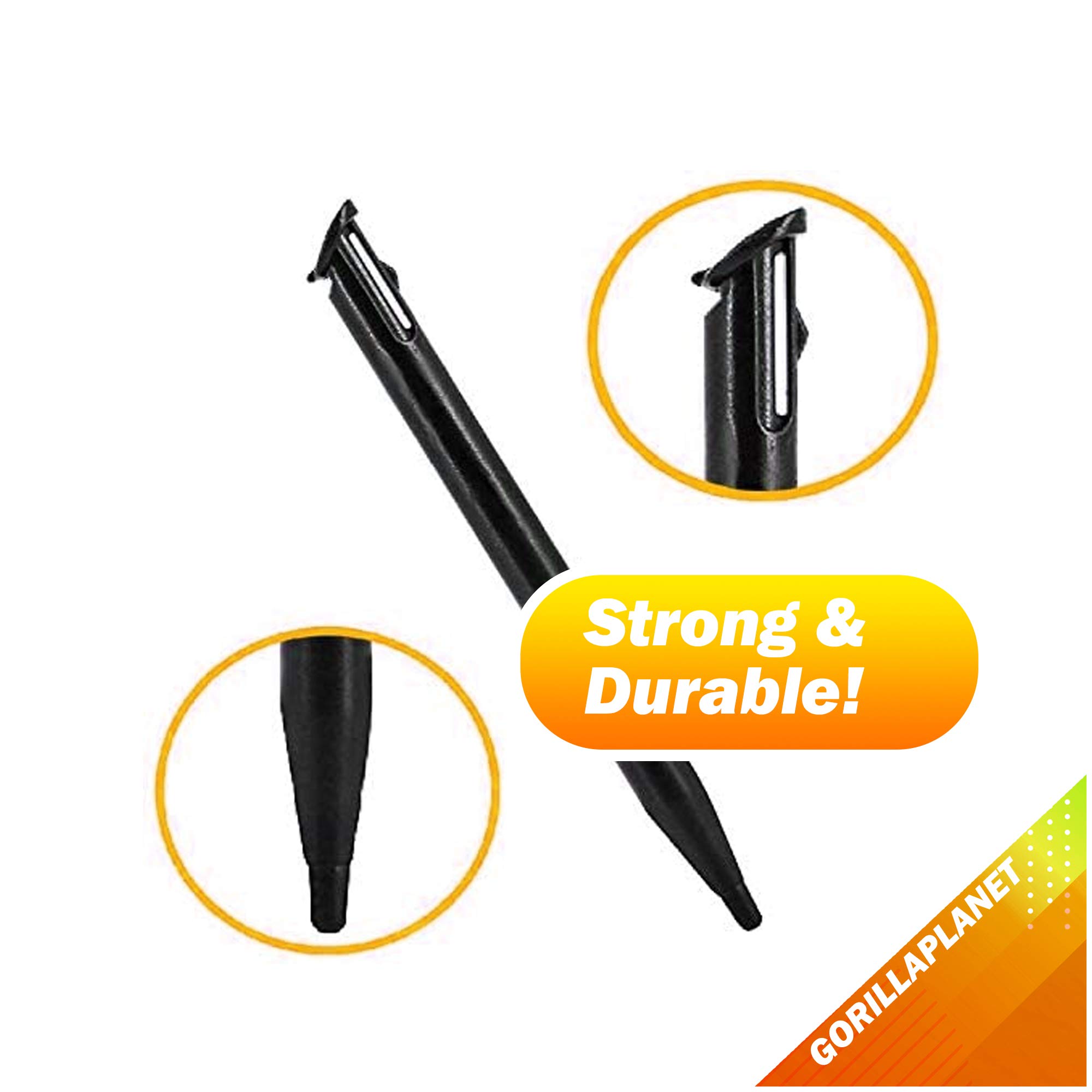 3 Compatible Stylus Pens for New Nintendo 2DS XL - Black Touch Screen Stylus Set - Perfect for Gaming, Drawing & Precise Touchscreen Control