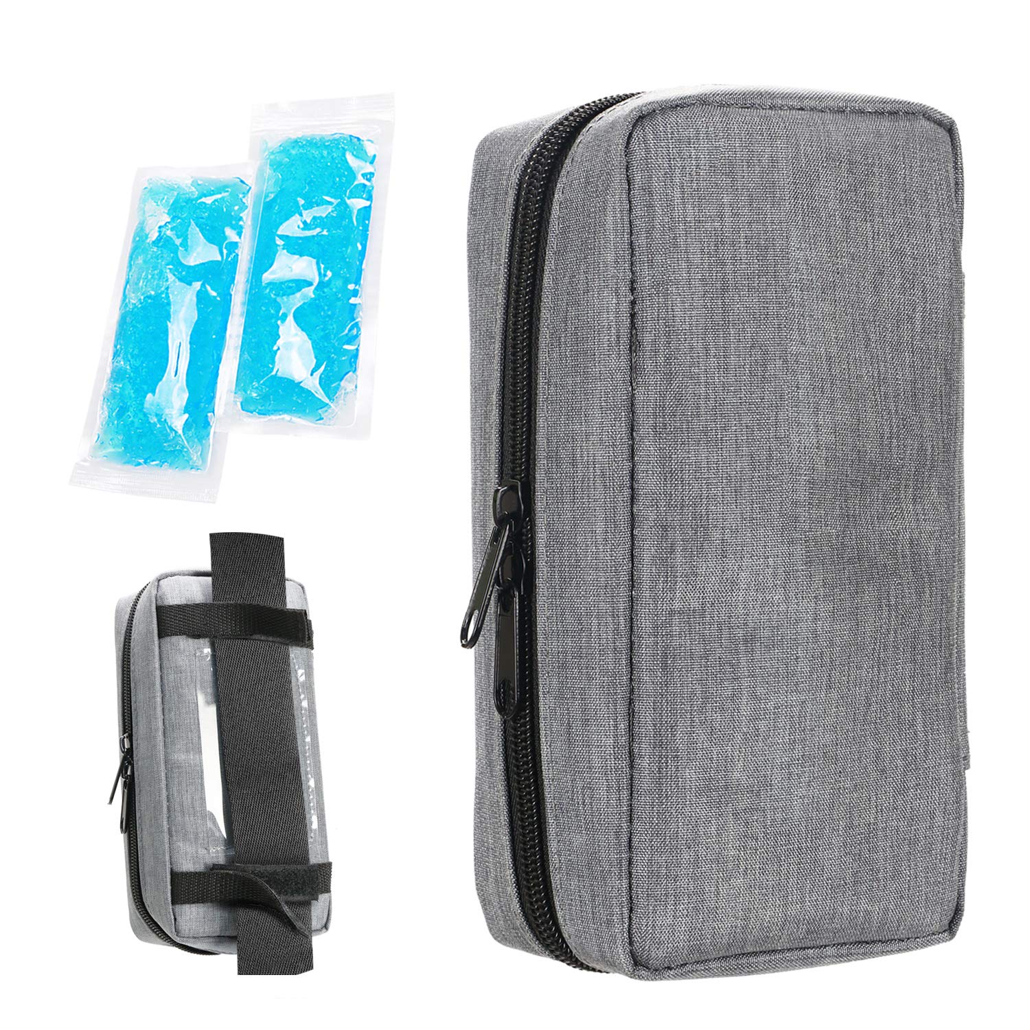 YOUSHARES Insulin Cooling Travel Case - Portable Diabetic Supplies Organizer Cooler Bag for Insulin Pen, Syringe, Glucose Meter & Diabetic Essentials | Perfect for Travel, Work & Outdoor Activities