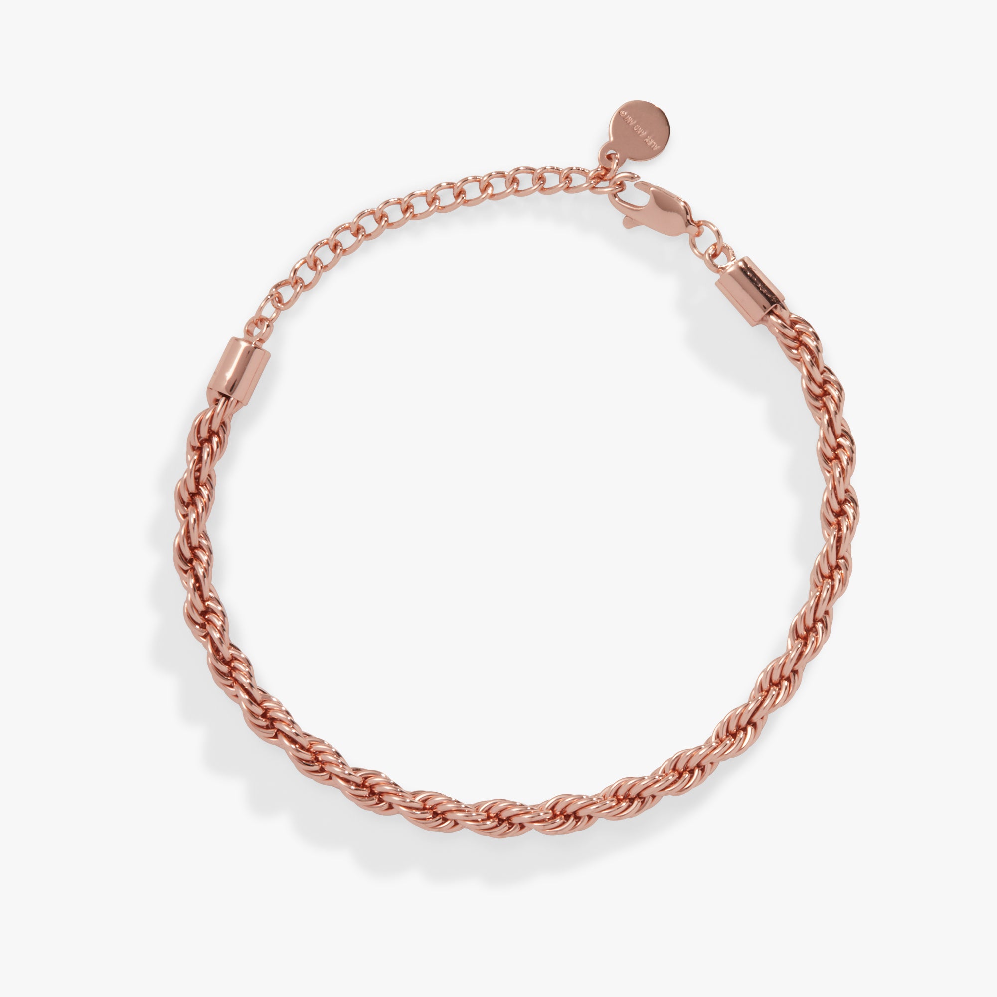 French Rope Chain Bracelet for Women - 14K Gold Plated Stainless Steel Jewelry - Elegant Gift for Birthday, Anniversary & Valentine's Day - Perfect for Everyday Wear & Special Occasions