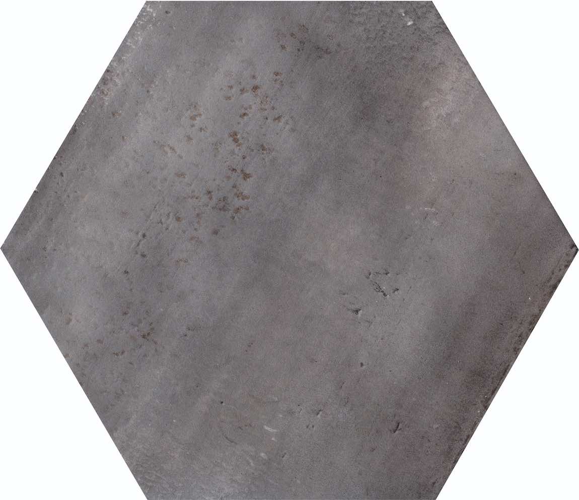 Porcelain Tile Washed Grigio Matte Hexagon 9.25x10.75 Inch - Perfect for Kitchen Backsplash, Bathroom Flooring & Modern Interior Design