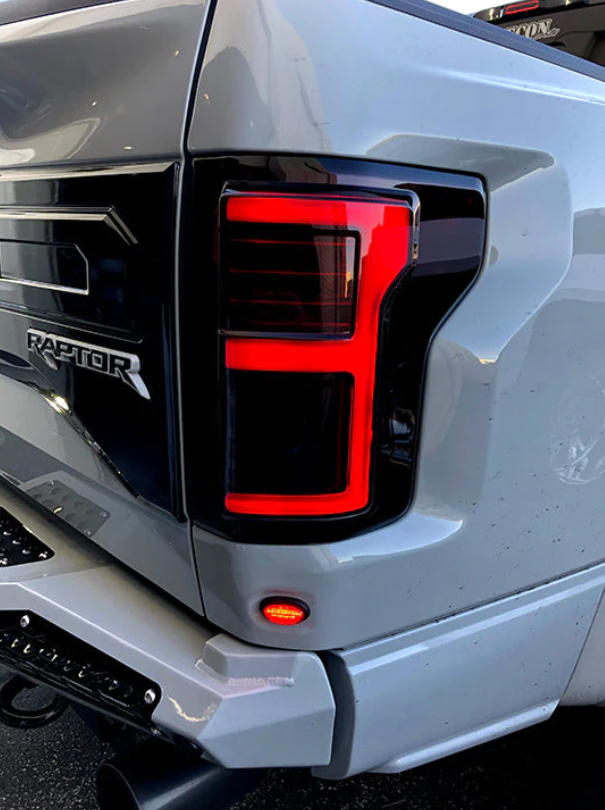 Ford F-150 SVT Raptor 2017-2020 Smoked OLED Tail Lights - Upgrade for Enhanced Style & Night Visibility | Perfect for Off-Roading & Truck Customization