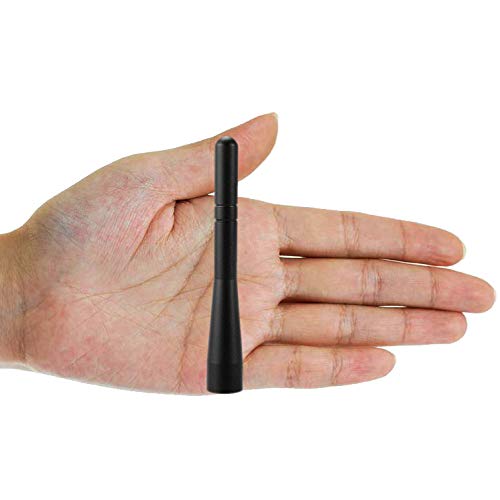 Bingfu Heavy Duty Truck Short Antenna Mast - Universal Car Antenna Replacement for Semi Trucks & Pickups | Durable Mini Antenna for Better Radio Reception On/Off Road
