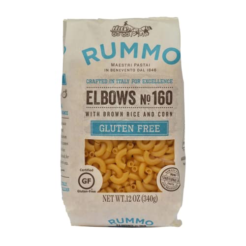 RUMMO SPA Rummo Elbows No. 160 Gluten Free Pasta - 12oz Pack | Authentic Italian Pasta for Cooking, Salads & Healthy Meals | Perfect for Gluten-Free Diets & Italian Cuisine Lovers