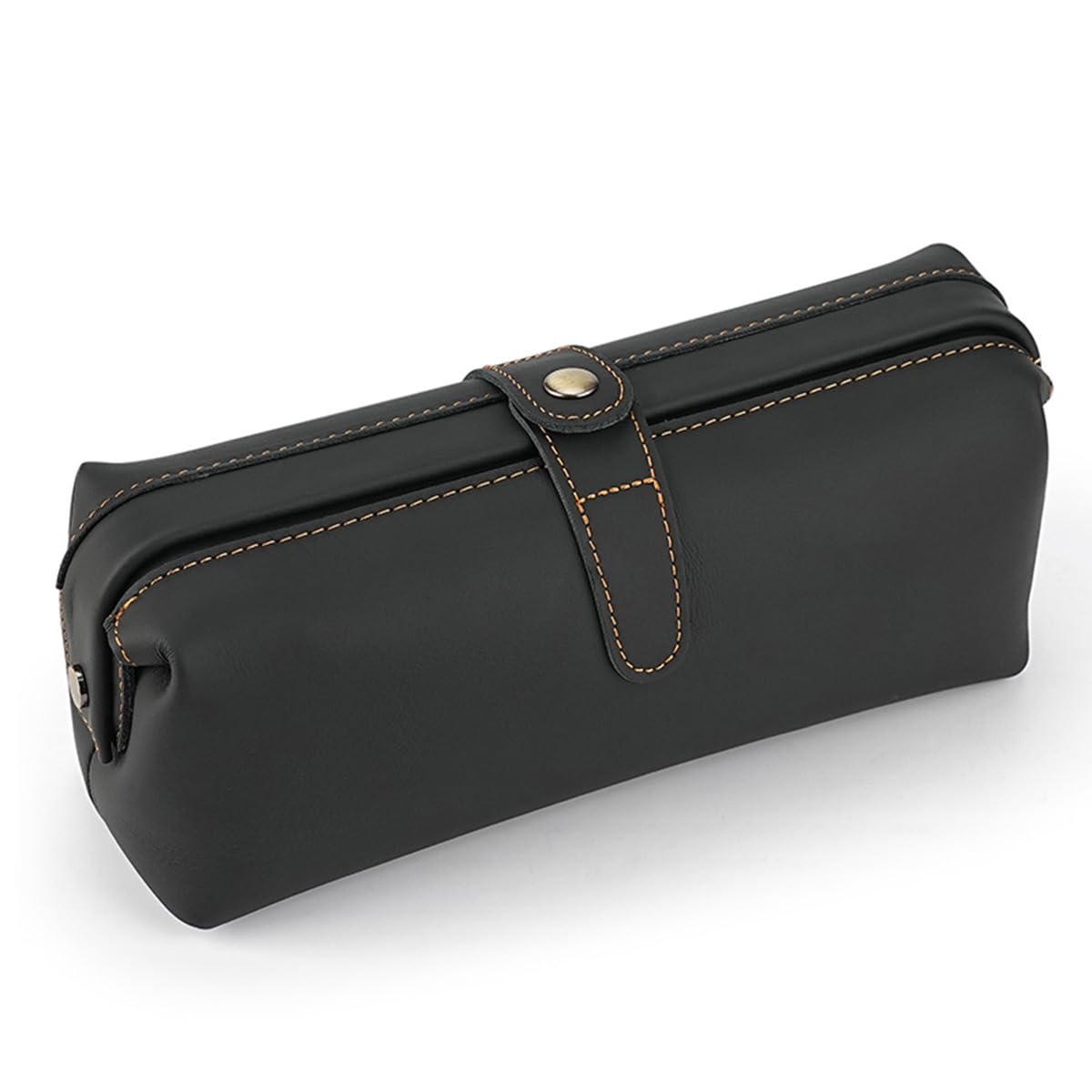 Premium Men's Personalized Leather Toiletry Bag - Waterproof Travel Dopp Kit for Grooming Essentials | Top Grain Leather Shaving Pouch | Ideal for Business Trips, Gym & Weekend Getaways