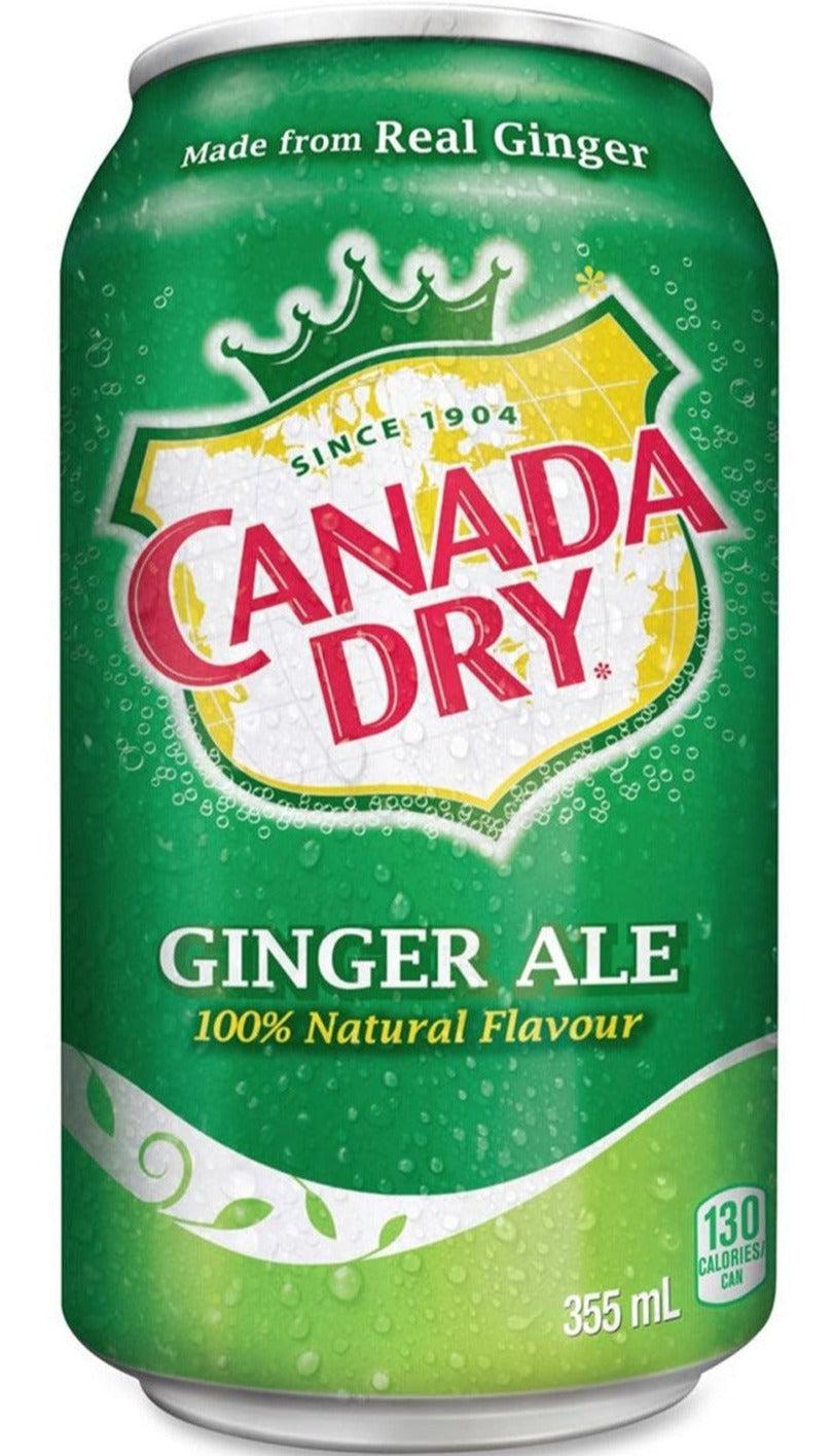 Canada Dry Ginger Ale Cans - Refreshing & Crisp Ginger Flavored Soda - Perfect for Parties, BBQs & Relaxing at Home