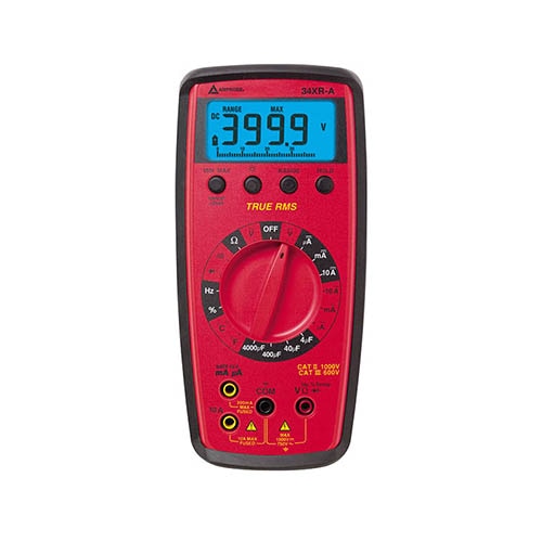 Amprobe 34XR-A 1000V Digital Multimeter with True RMS, Temperature & Frequency Measurement - Perfect for HVAC, Electrical Testing & Automotive Diagnostics