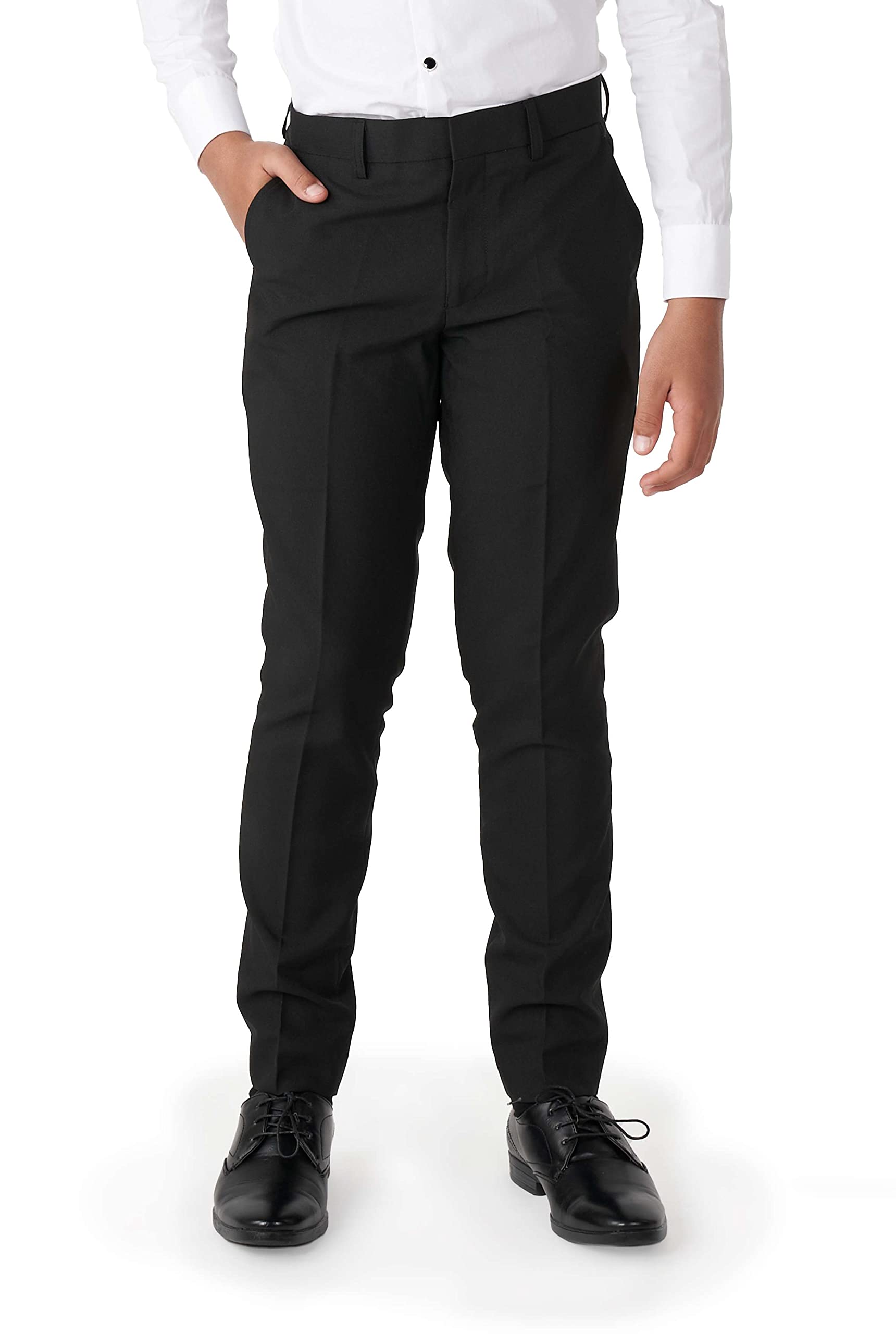 Opposuits Boys Formal Tuxedo Suit Set - Premium Slim Fit Blazer, Pants & Bow Tie - Kids Dress Up Outfit for Weddings, Parties & Special Occasions