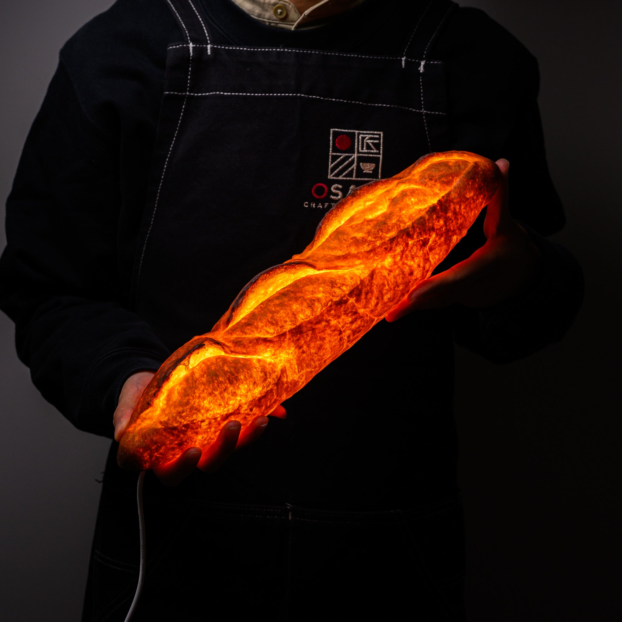 PAMPSHADE Real Bread Lamp - Batard Art Light by Yukiko Morita | Unique Home Decor for Living Room, Bedroom & Cafe Aesthetic