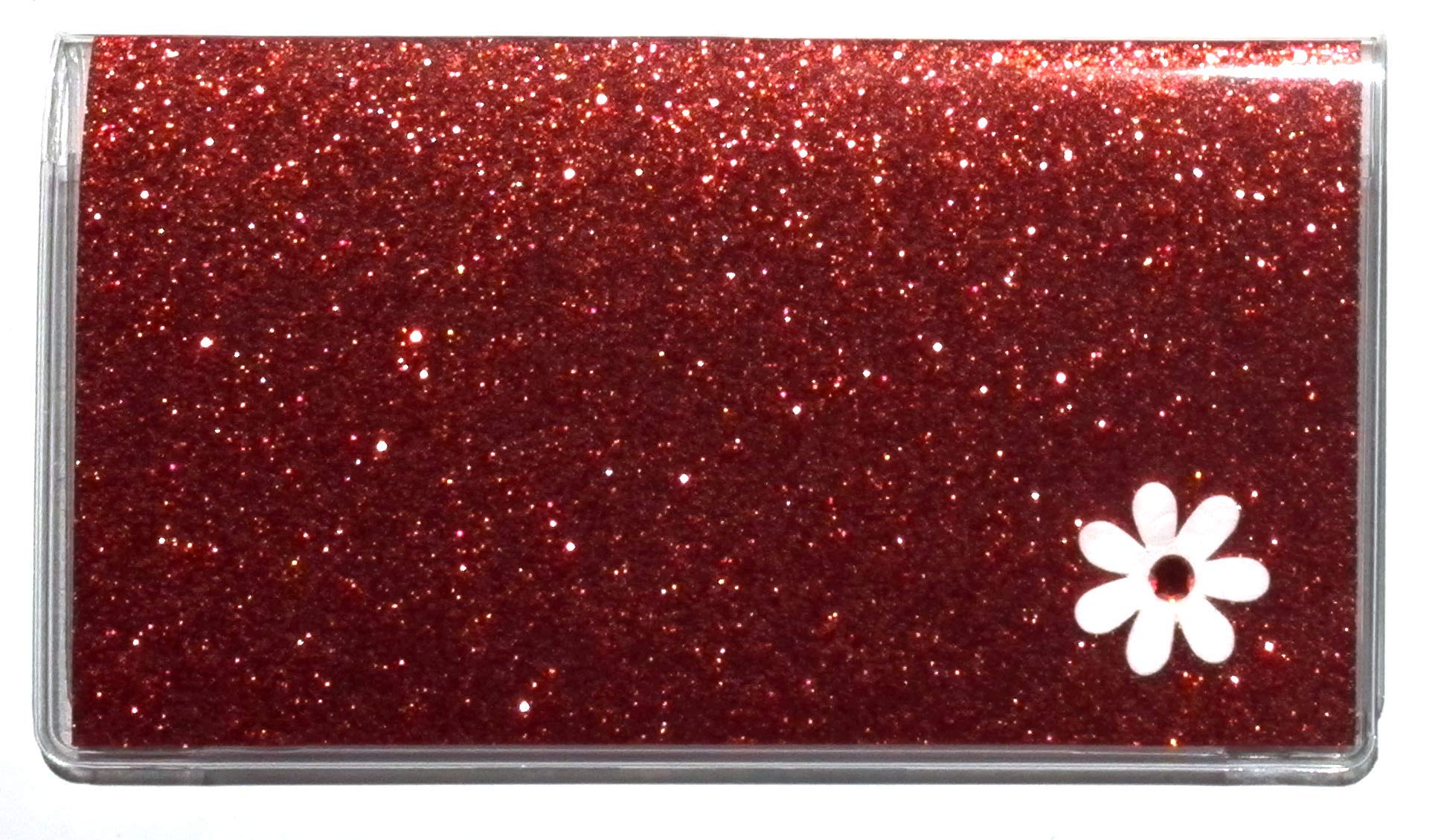 2023-2025 Glitter Pocket Planner with Notepad - Bling Monthly Calendar Organizer (Rust & White) | Perfect for School, Office & Gift Giving
