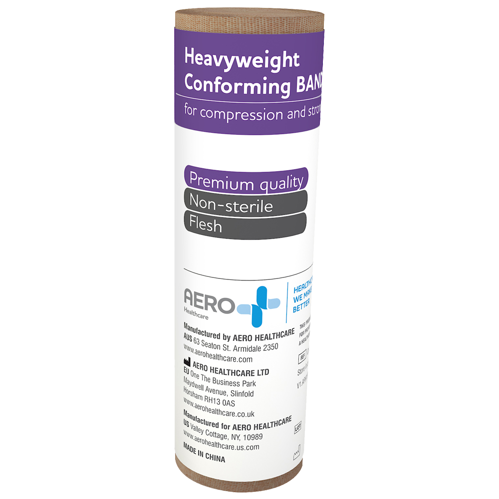 Premium Heavyweight Conforming Bandages 15cm x 4m (6in x 4.4yd) - 12 Pack for First Aid, Sports Injuries & Wound Care