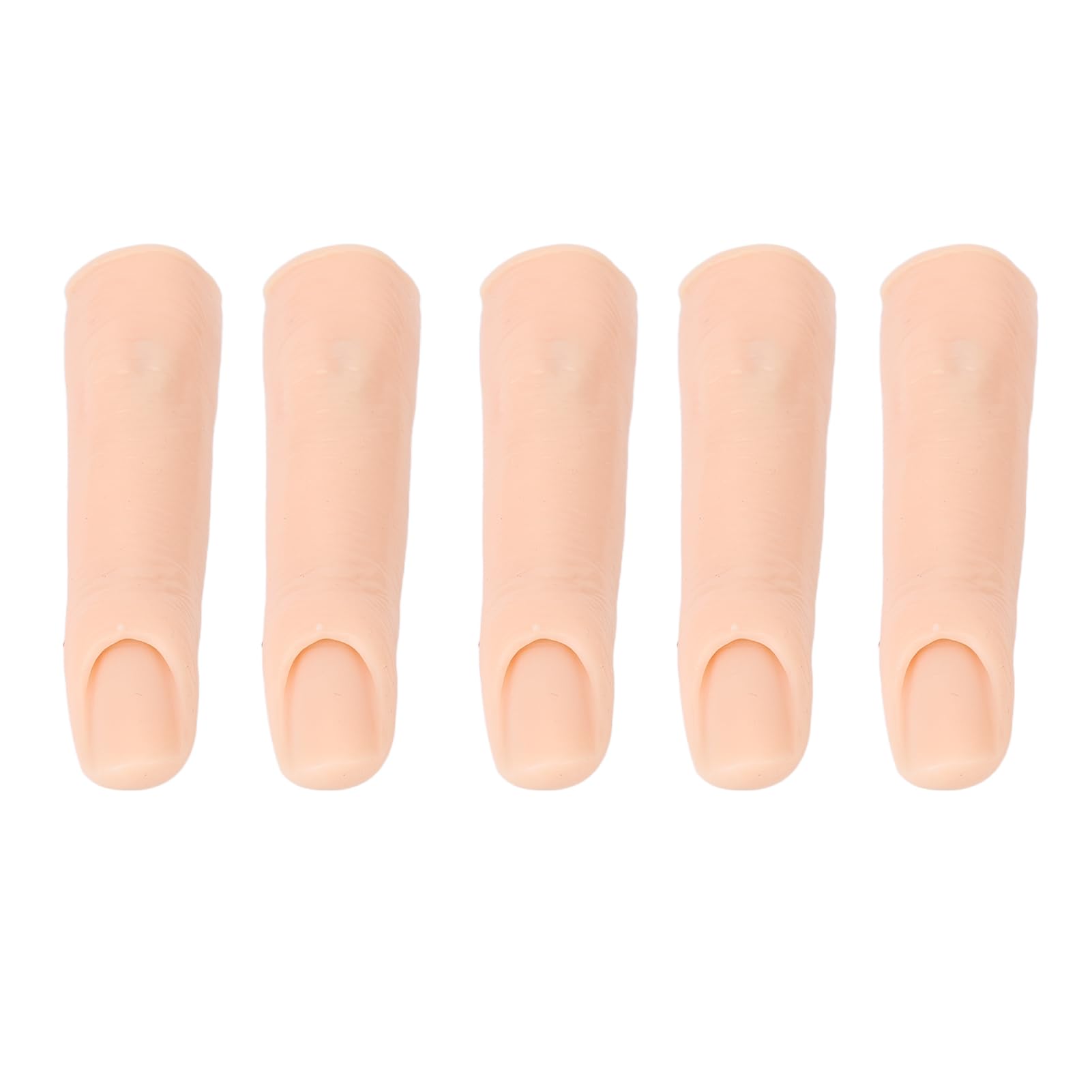 Flexible Silicone Practice Mannequin Fingers for Nail Art Training - Bendable Fake Nails with Flexible Joints for DIY Acrylic Nails, Gel Polish & Nail Extension Practice - Perfect for Nail Technicians, Students & Home Use