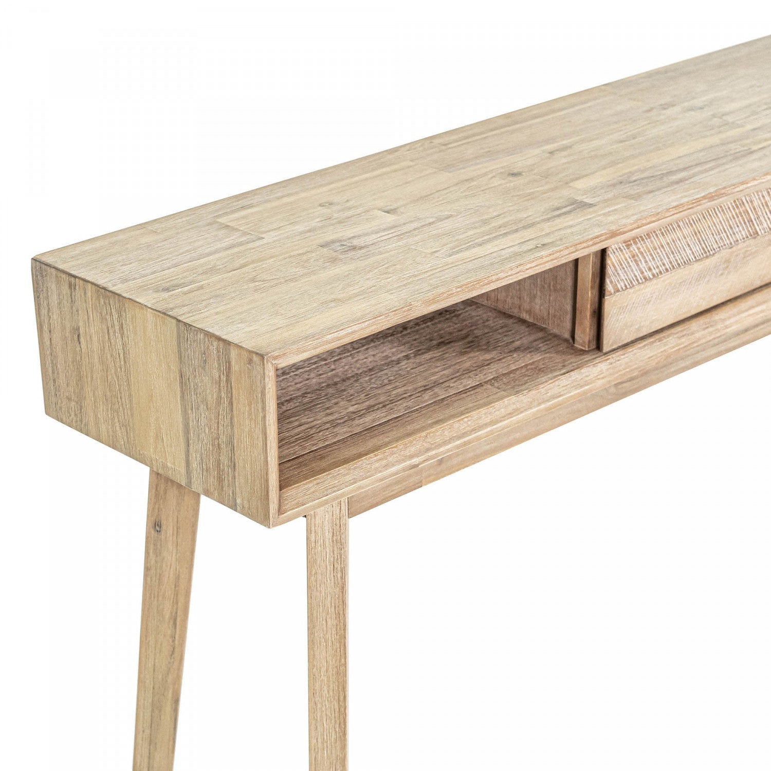 Abenra Console Table - Light Driftwood Finish Entryway Sofa Table | Perfect for Hallway, Living Room & Home Decor