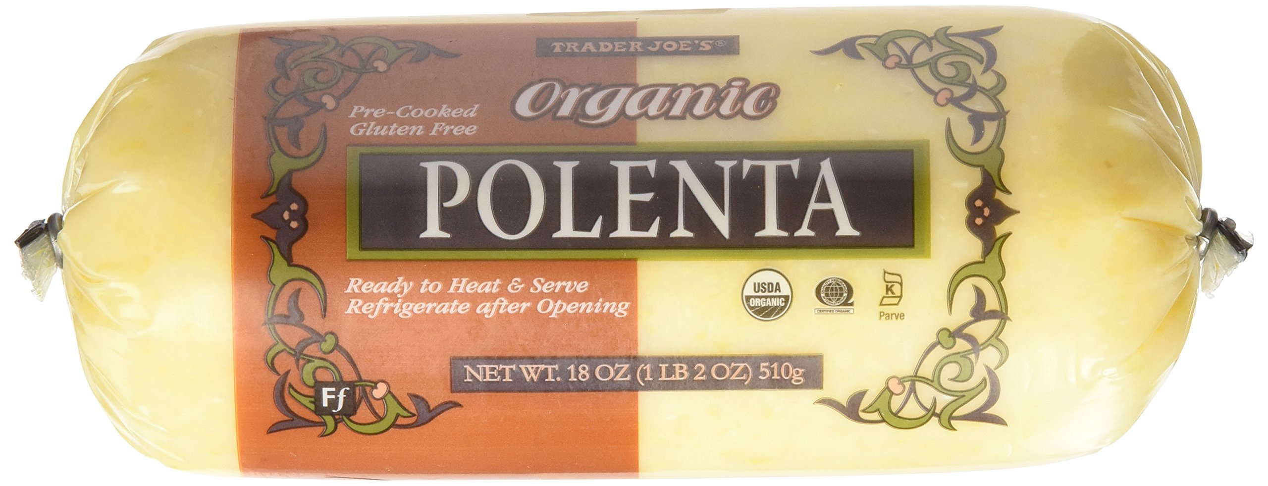 Organic Polenta 18 Oz (Pack of 3) - Non-GMO, Gluten-Free Cornmeal for Cooking, Baking & Healthy Meals - Perfect for Italian Dishes, Porridge & Vegan Recipes