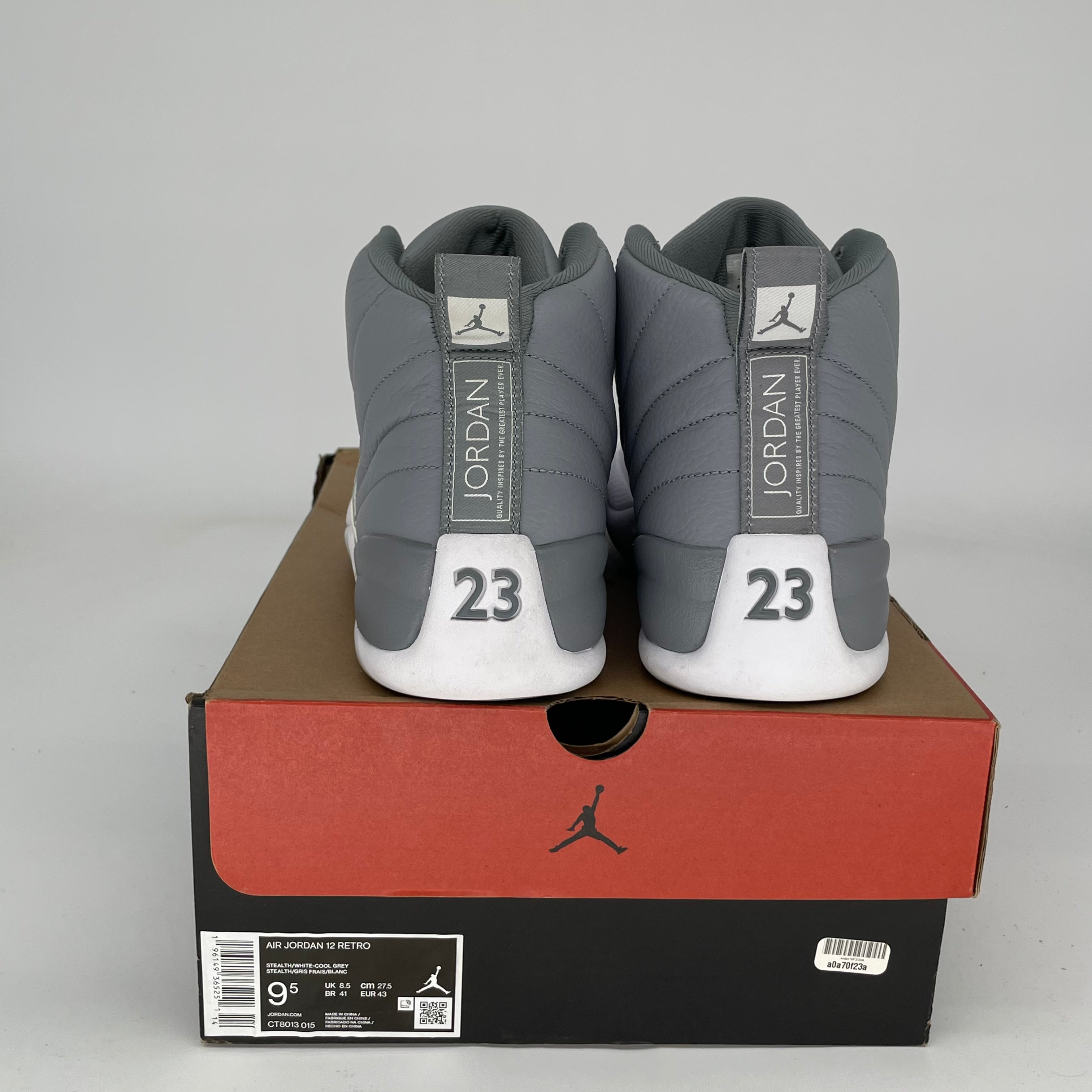 AIR JORDAN 12 STEALTH Men's Basketball Shoes Size 9.5 - Style CT8013 015 | Retro Sneakers for Casual Wear & Street Fashion